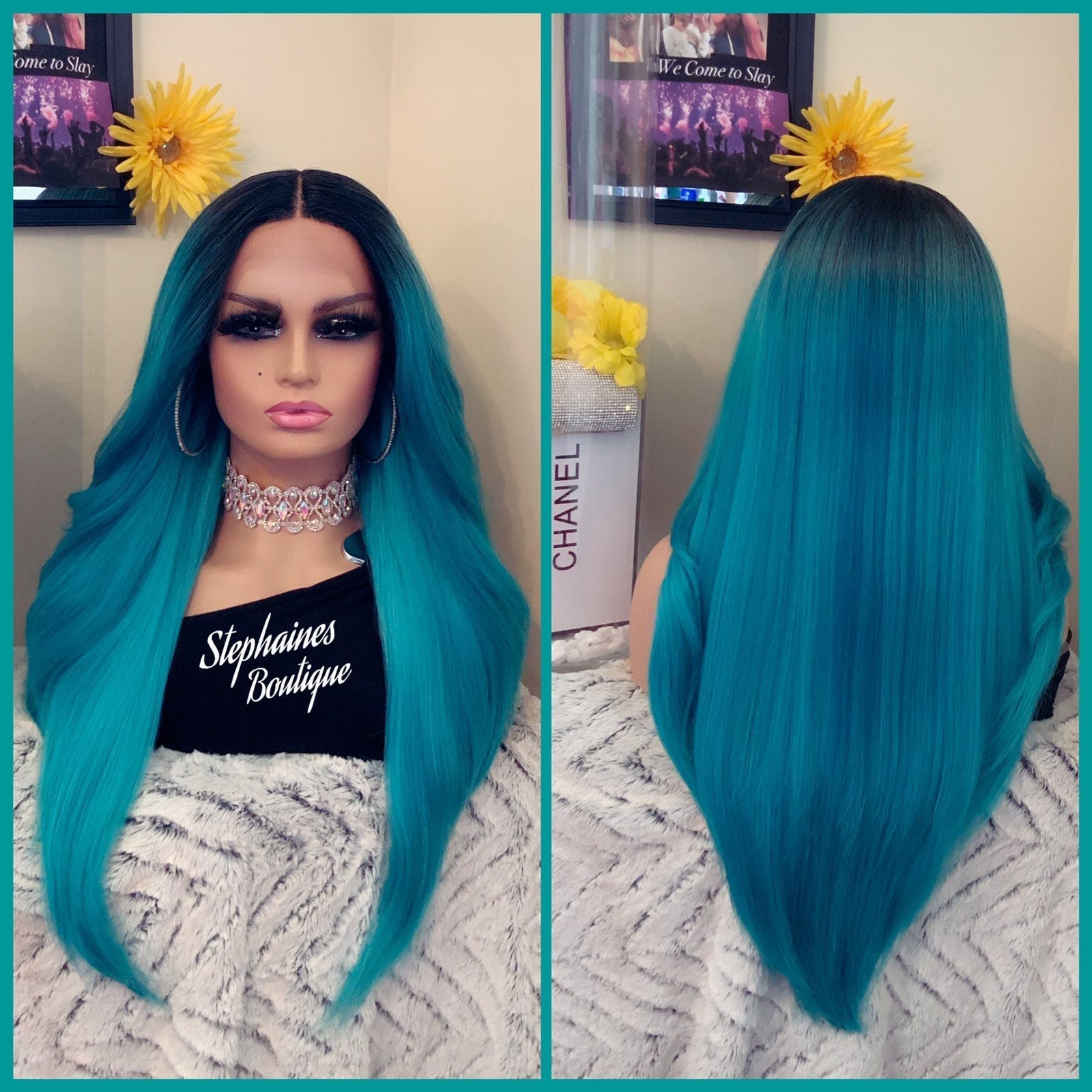 Human Hair Blended Lace Front Wig