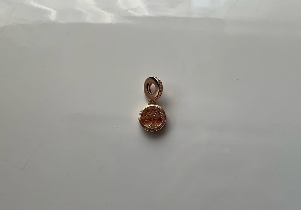 Family tree rose gold charm pandora