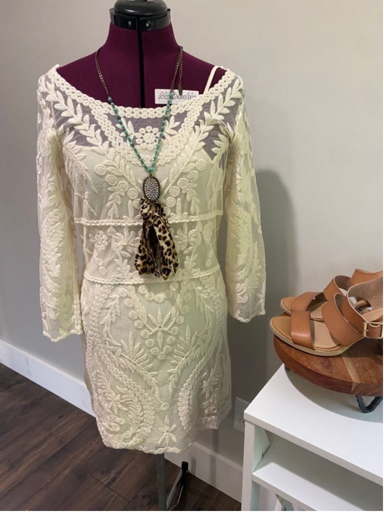 Express Lace Mini Dress
