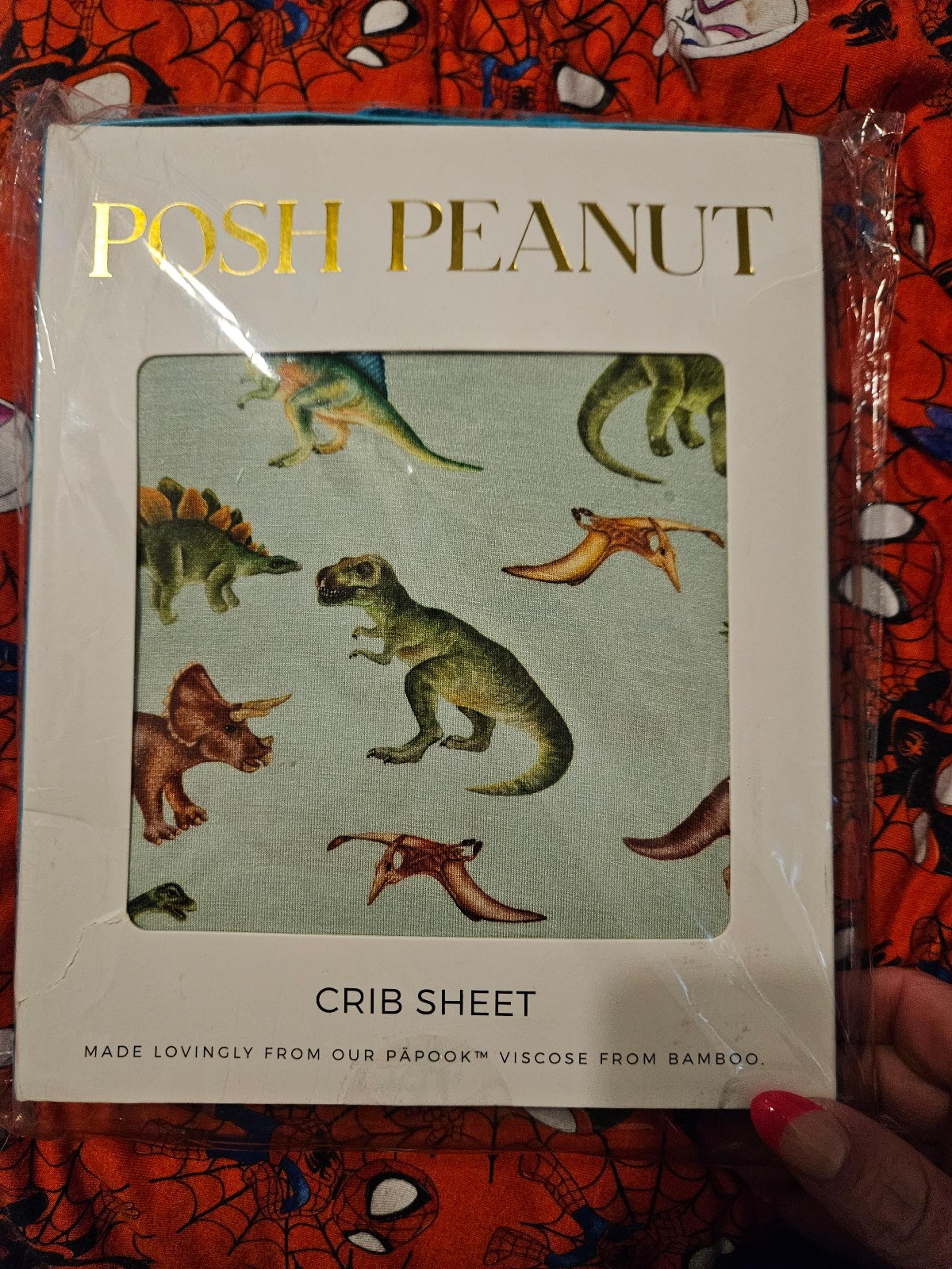 Posh peanut buddy crib sheet