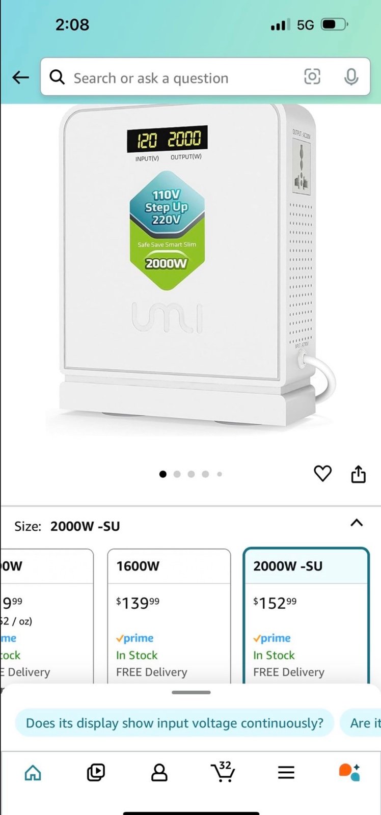 110v To 220v Step Up Voltage Converter