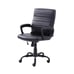 Bonded Leather Mid-Back Manager's Office Chair, Black-bgh957
