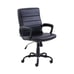 Bonded Leather Mid-Back Manager's Office Chair, Black-bgh957
