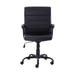 Bonded Leather Mid-Back Manager's Office Chair, Black-bgh957