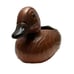 Vtg Decorative Brown Ceramic Duck Planter Container Figurine Stamped USA Calif