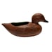 Vtg Decorative Brown Ceramic Duck Planter Container Figurine Stamped USA Calif