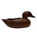 Vtg Decorative Brown Ceramic Duck Planter Container Figurine Stamped USA Calif