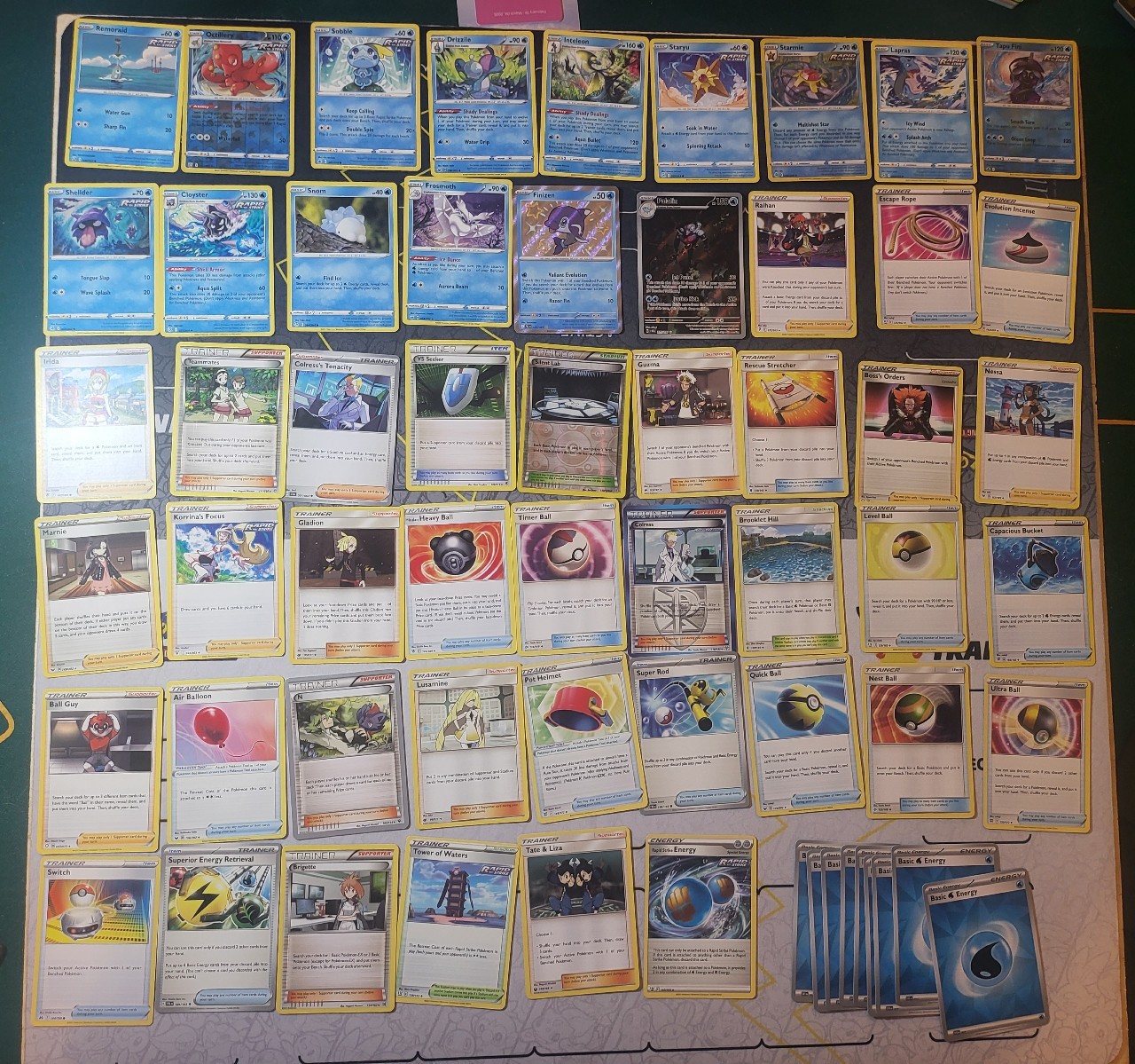 Pokemon water GLC deck