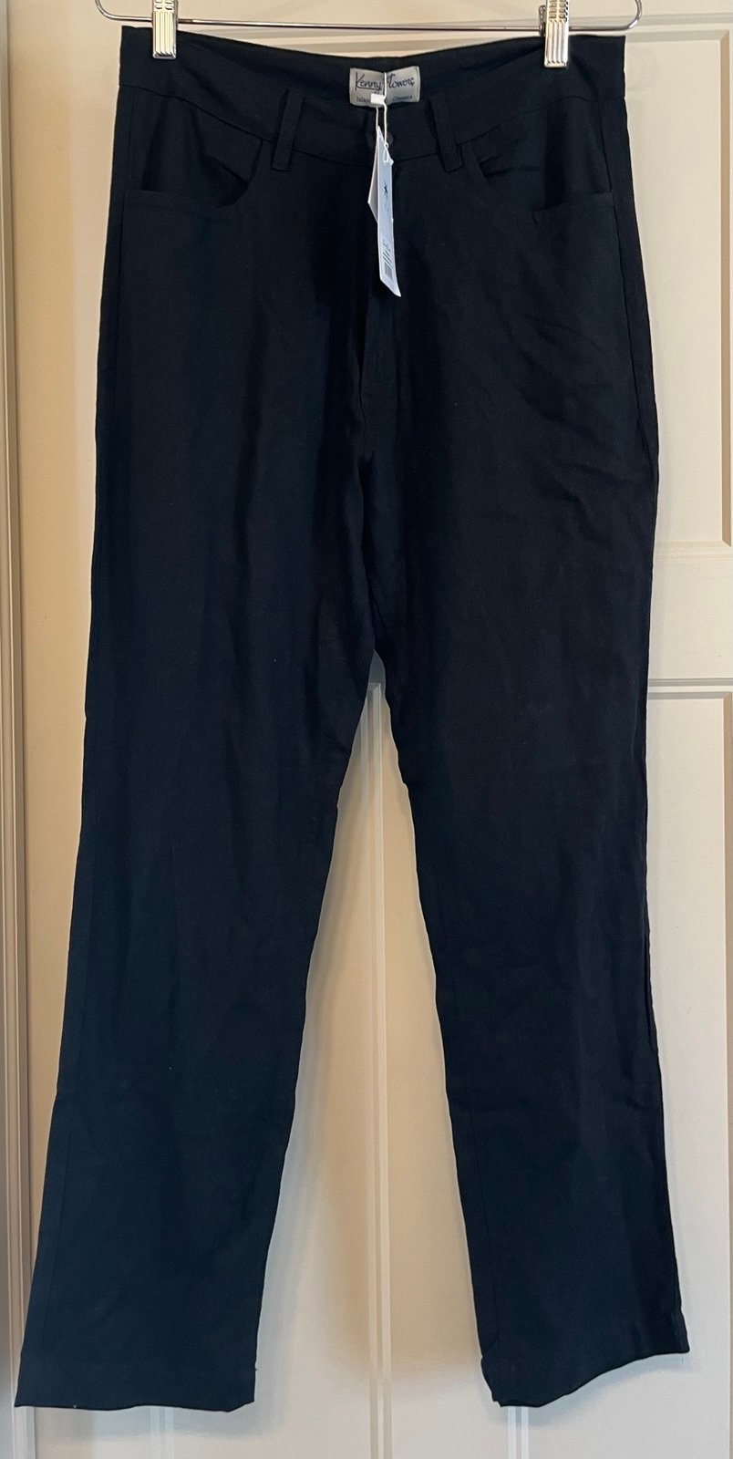 New KENNY FLOWER the Mykonos black linen vacations pants size 32