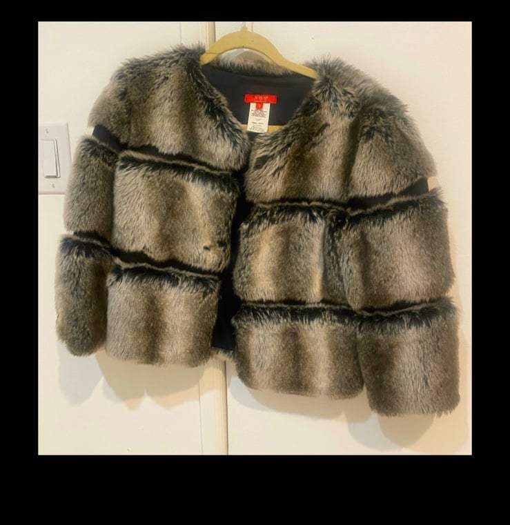 ABS by Allen Schwartz Vintage Faux fur