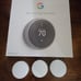 Google Nest Learning Thermostat and 3 Google Nest Multi-room Sensors