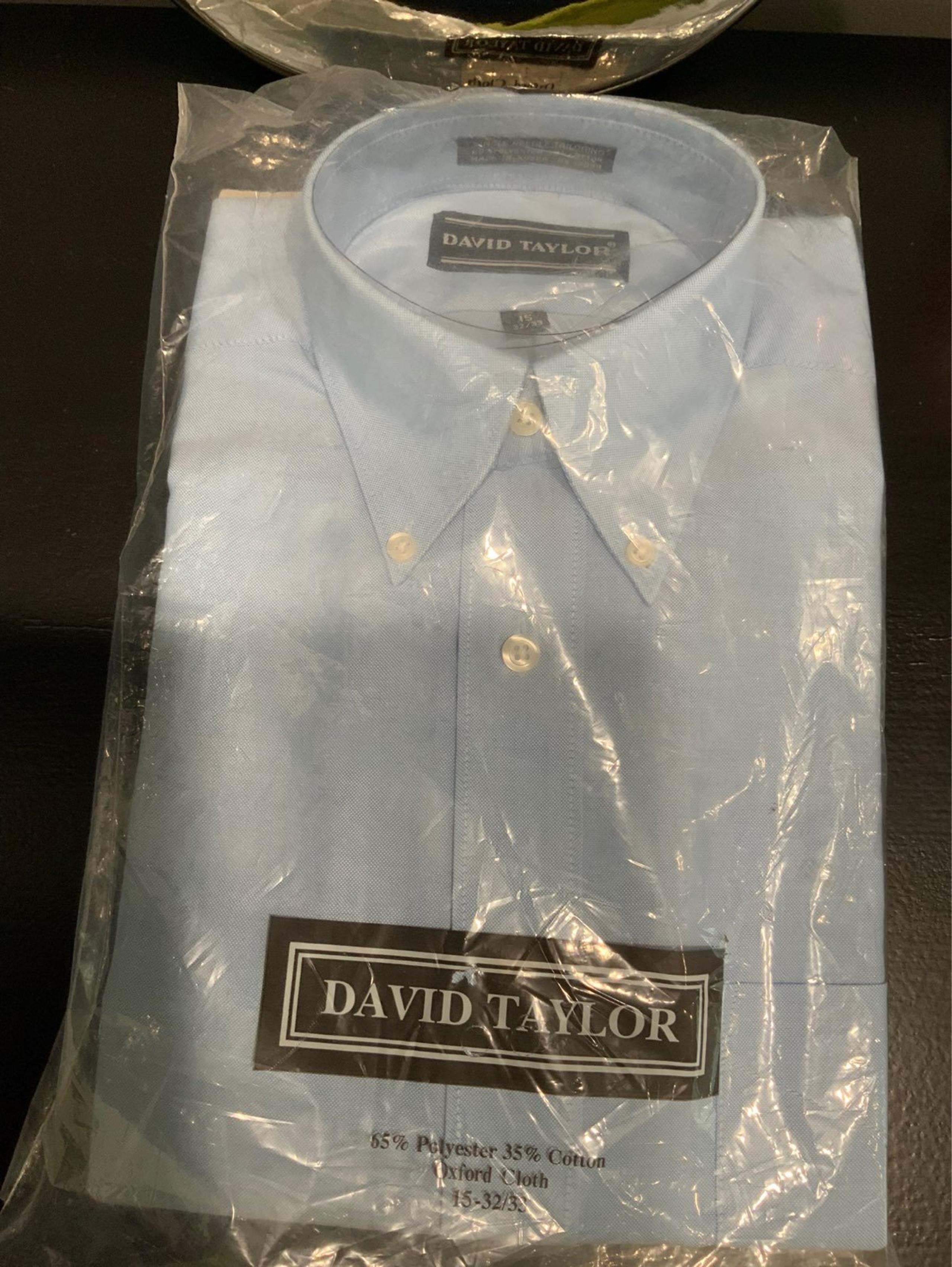 DAVID TAYLOR LONG SLEEVE SHIRT SIZE 15 32/33