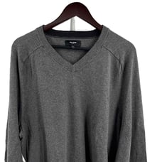 Jack Spade Sweater Gray V Nexk Long Sleeves Elbow Patches Sweater Mens XXL