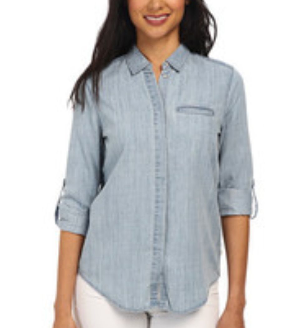 Calvin Klein Women's Denim Button Down