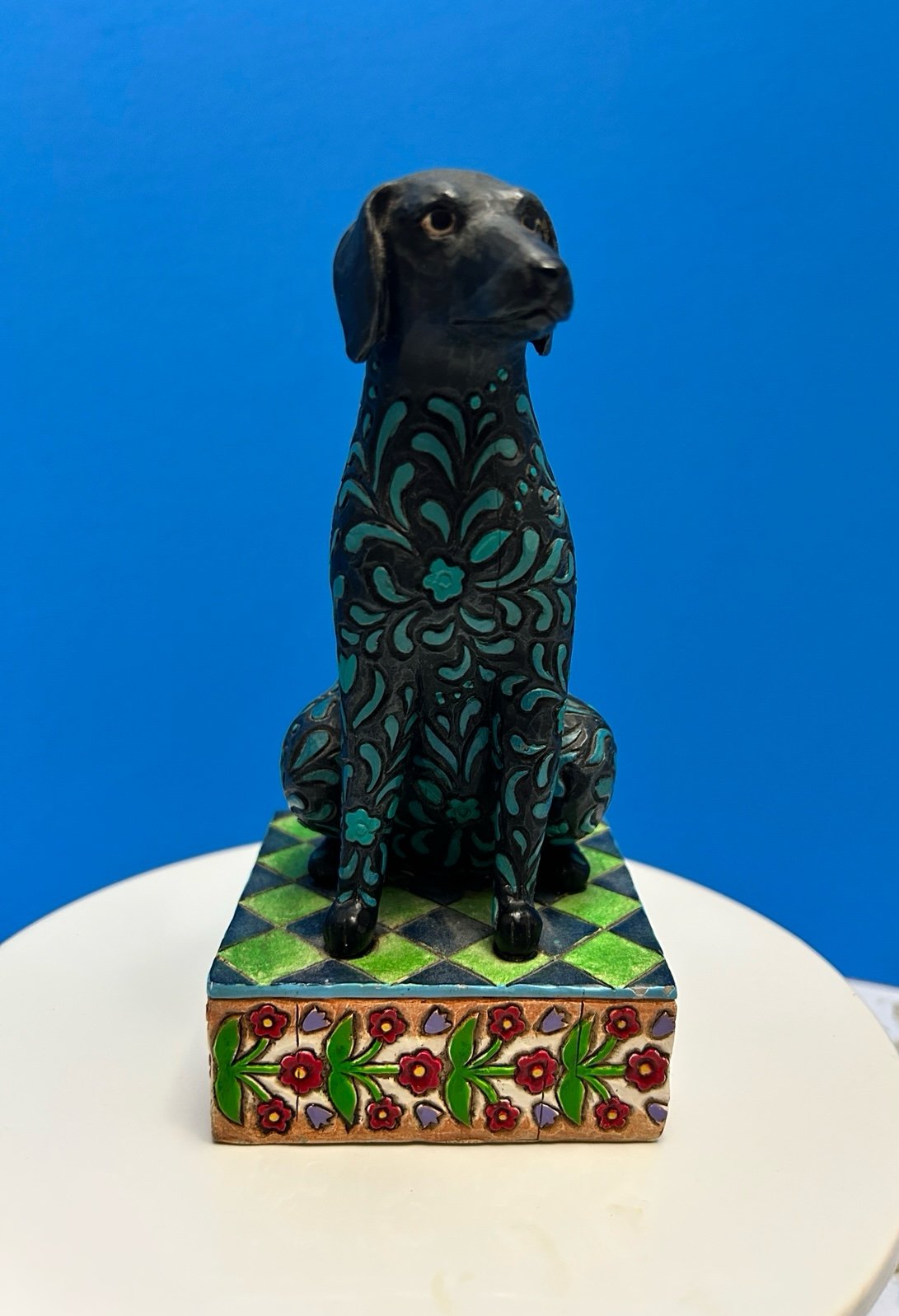 Jim Shore Folk Art Black Labrador “Licorice” 2005.