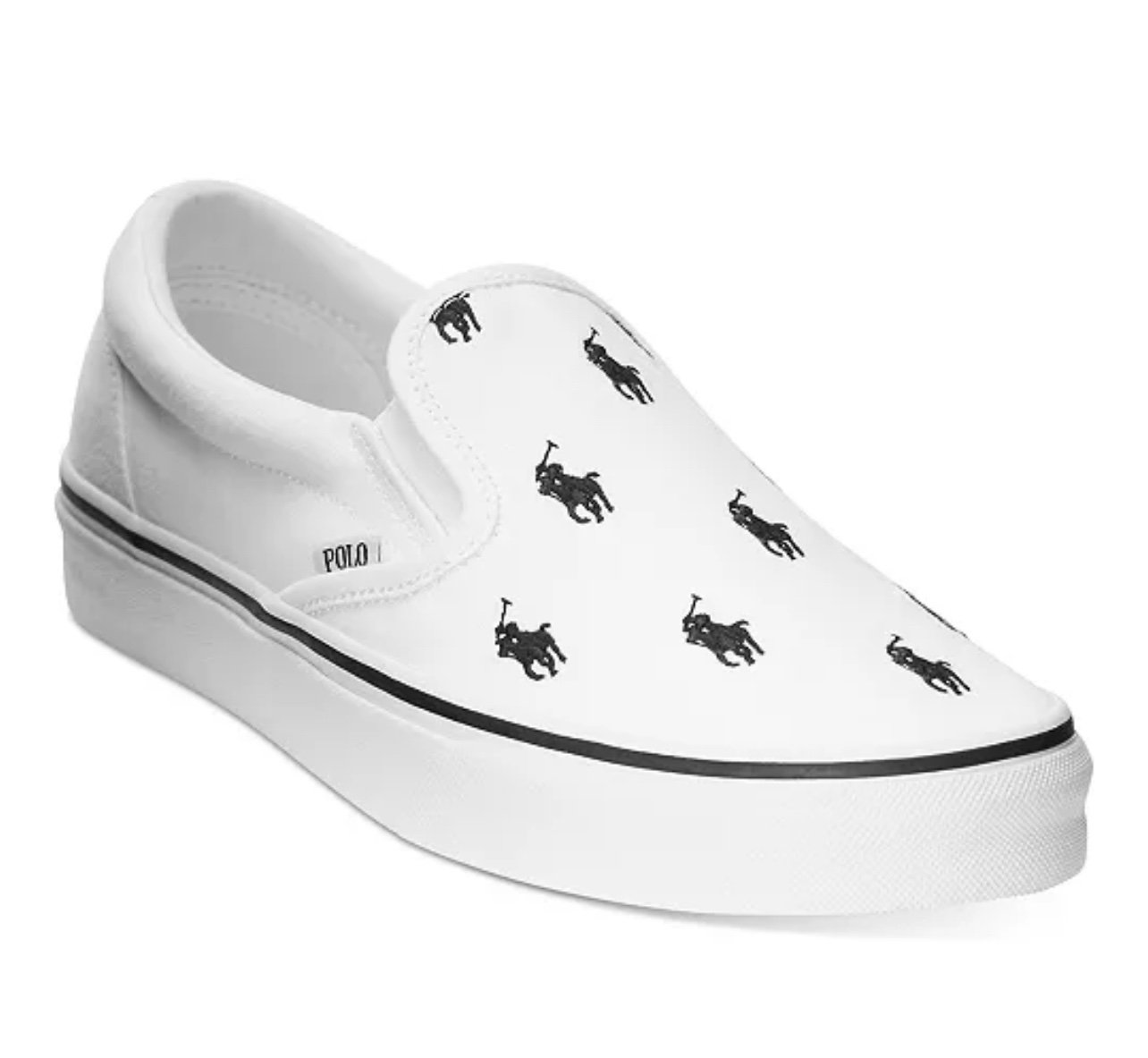 RALPH LAUREN POLO Keaton Allover Pony Slip-On Sneaker SIZE 10D