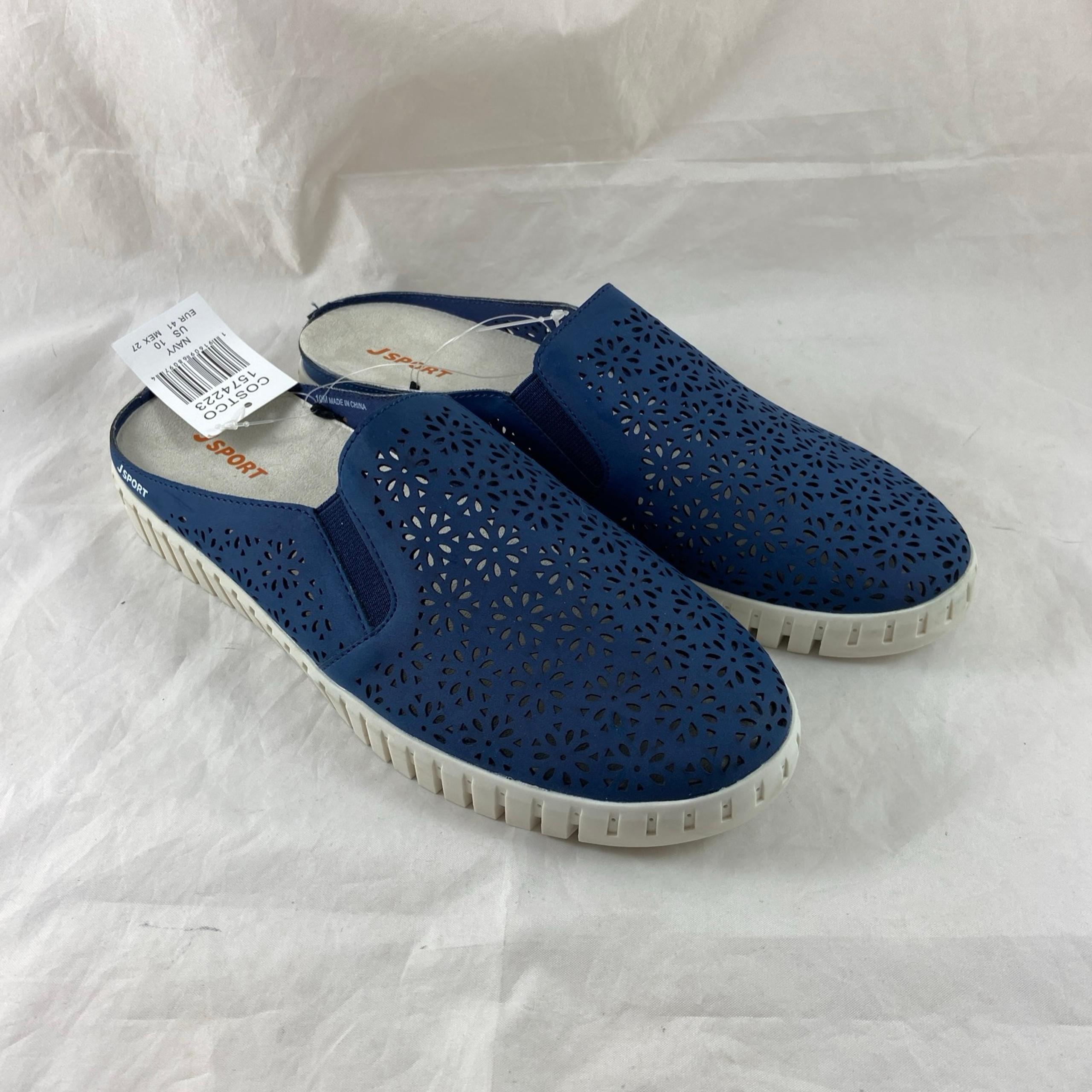 NWT JSPORT by Jambu Women’s Slip On Shoes Floral Mule S2FLM73 U.S. Sz 10M Blue