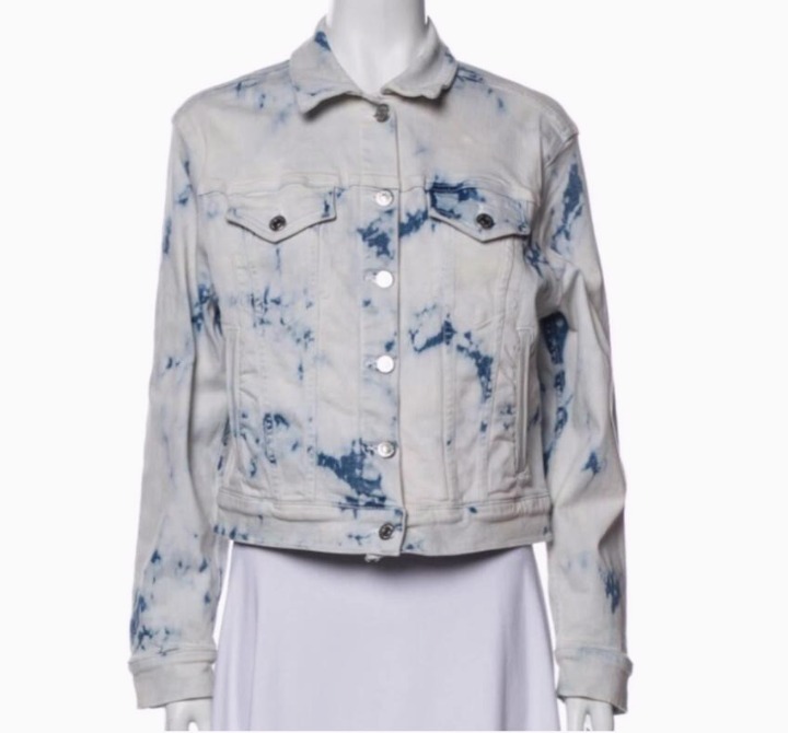 NWT Veronica Beard tie dye denim jacket