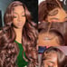34 Inch wig chocolate brown lace front wig human hair