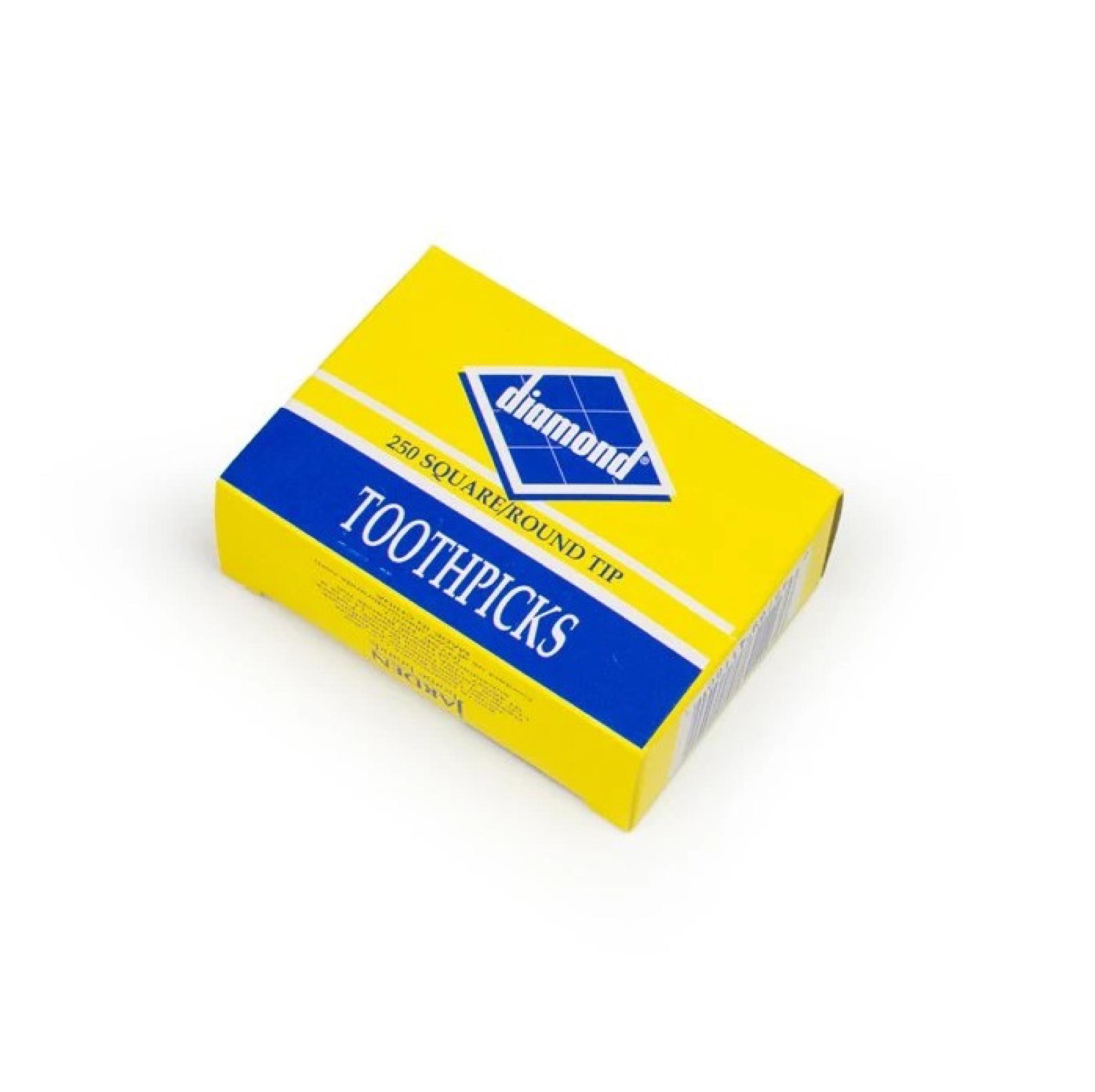 Diamond 250 Square/Round Tip Toothpicks (1-Pack)