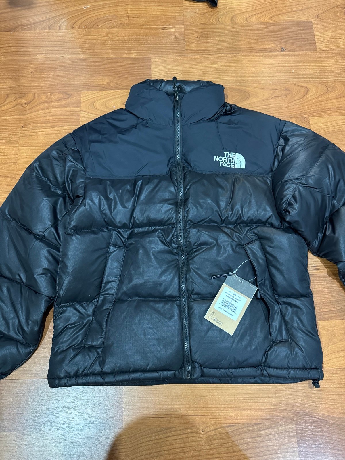 1996 North Face Retro Black Nuptse Puffer Jacket Size Medium Brand New with Tags