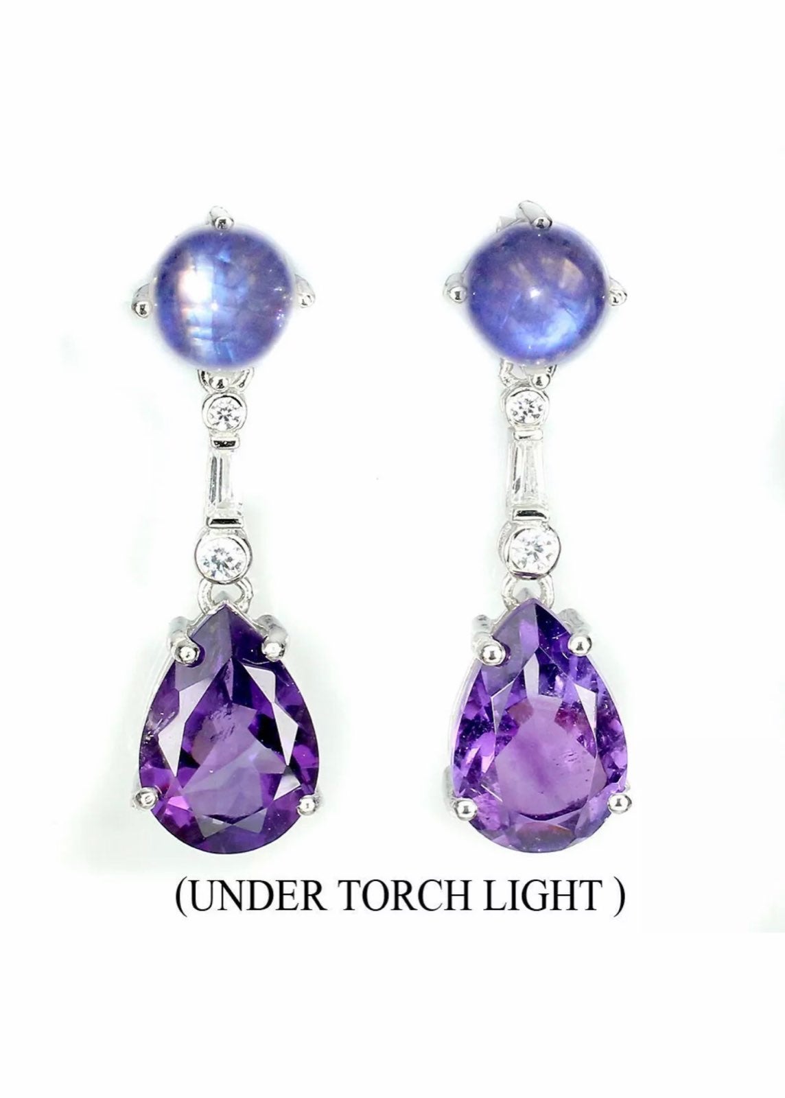 New Amethyst Moonstone 925Sterling Silve