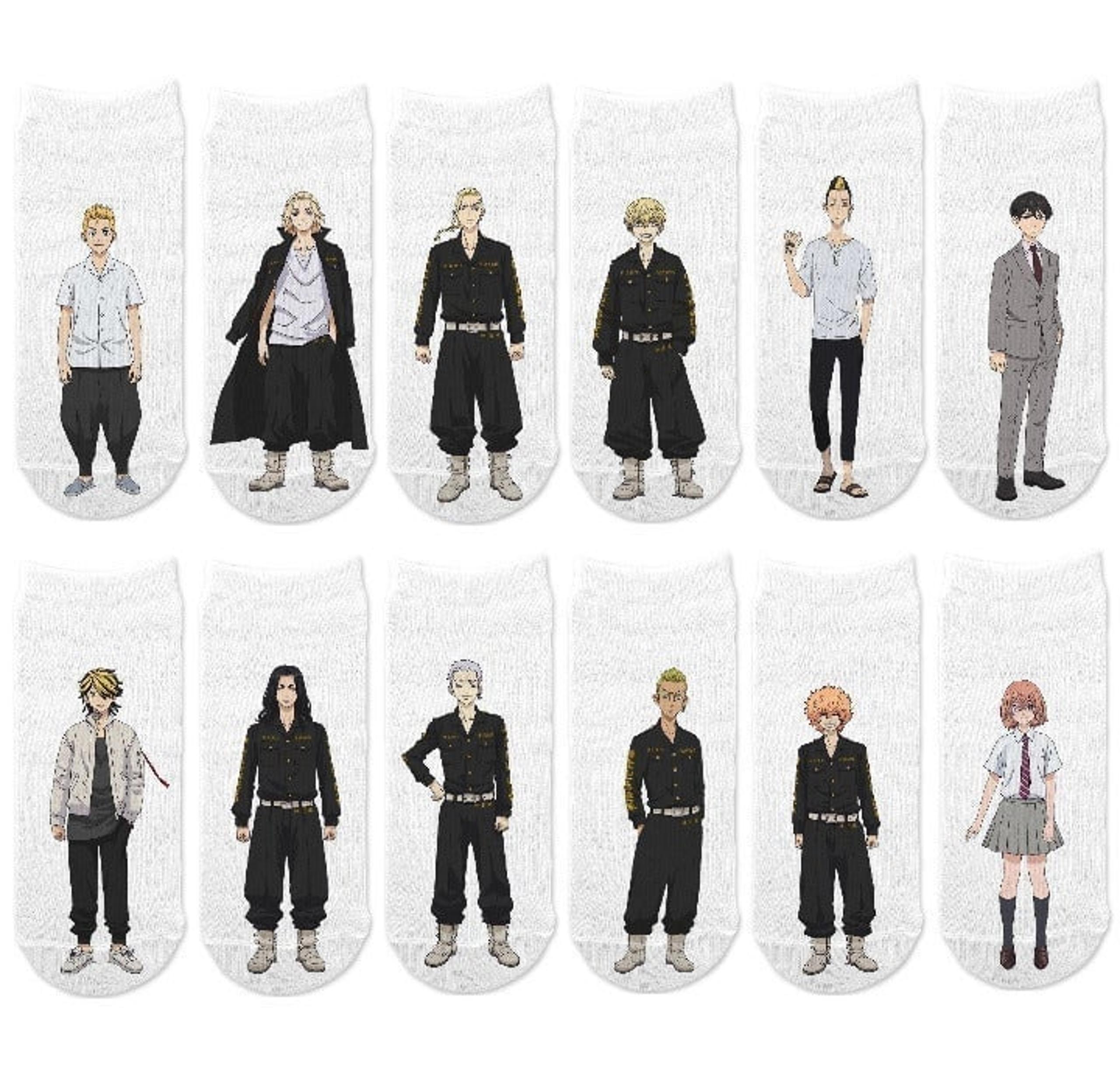 12 Tokyo Revengers No-Match Ankle Socks No-Show Anime Manga Cosplay