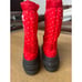 Sorel Girl’s Flurry Red/White Polka Dot Kids Size 6 Waterproof Snow Boots