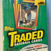 1990 Topps Traded Baseball Box