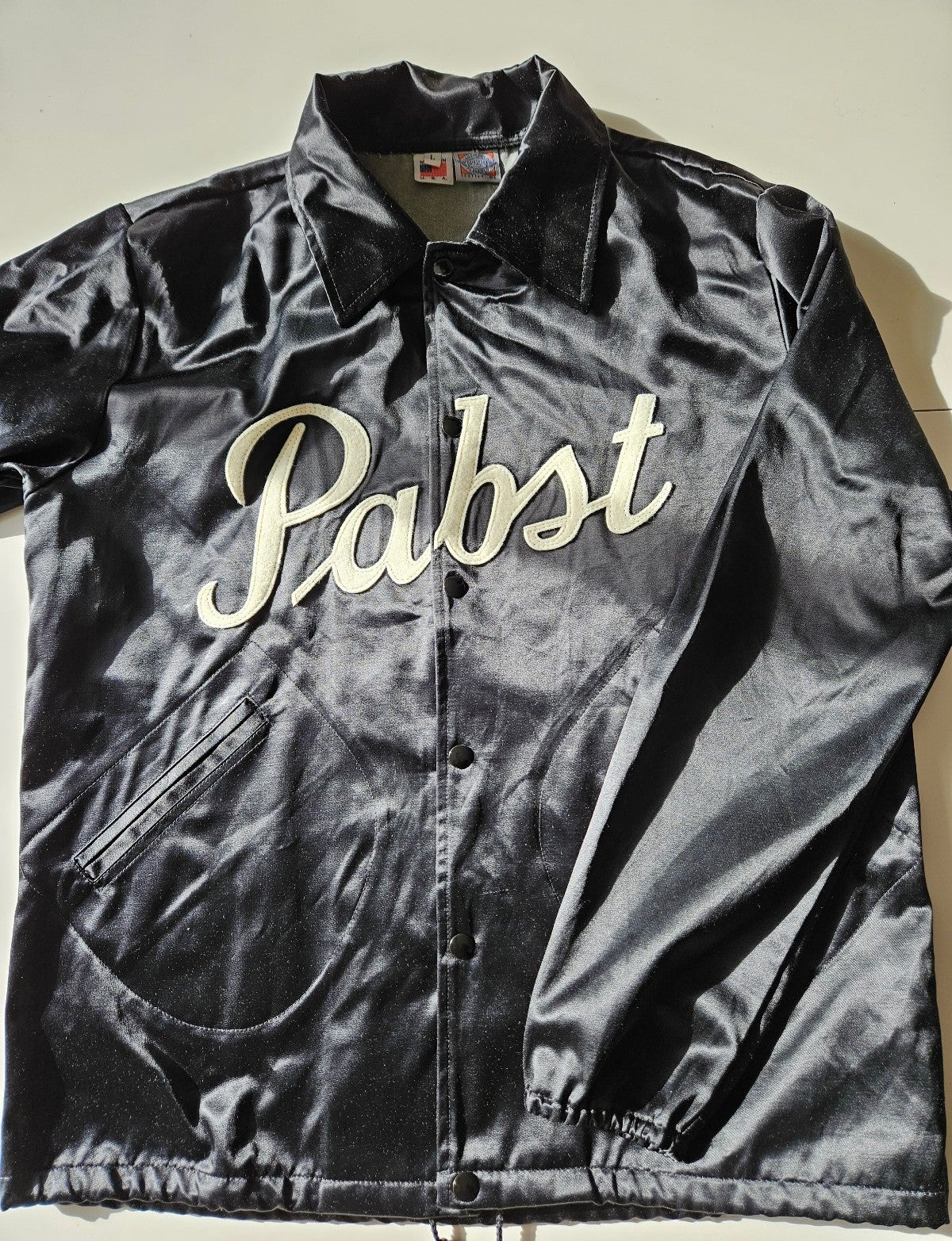 Ebbets Field Flannels Pabst Vintage Jacket Large