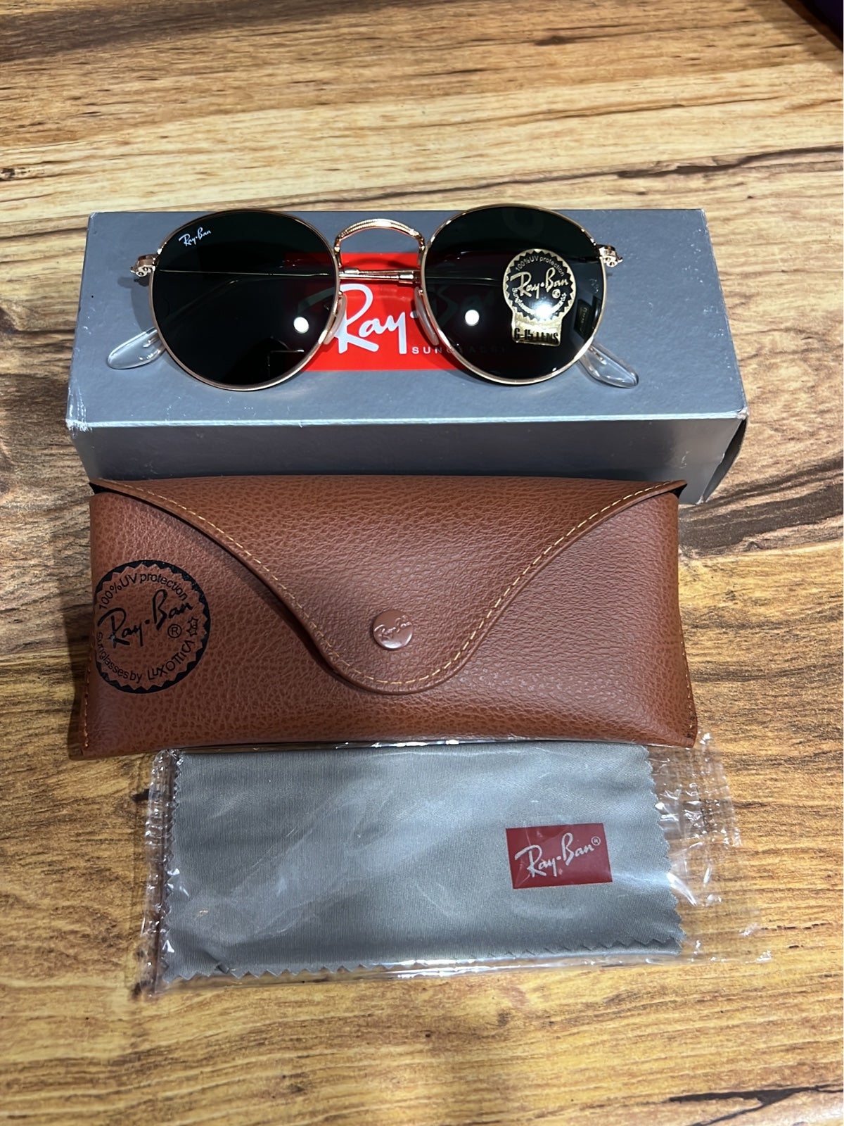 Ray-Ban RB3447 Round Metal Sunglasses