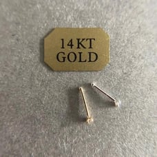 REAL 14K SOLID GOLD ~ Bone Nose Stud