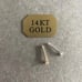 REAL 14K SOLID GOLD ~ Bone Nose Stud