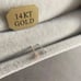 REAL 14K SOLID GOLD ~ Bone Nose Stud
