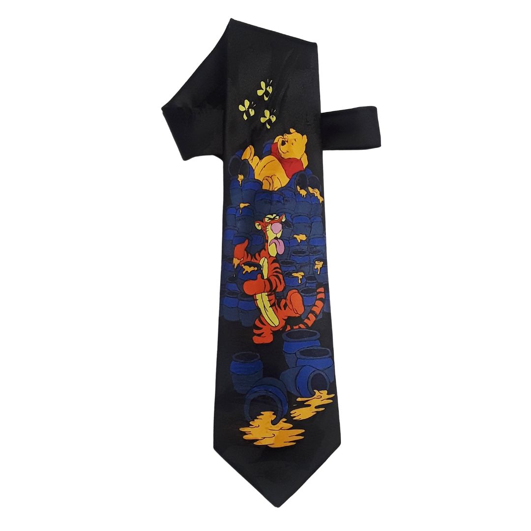 NWT Disney Winnie the Pooh Tigger Character Black Tie