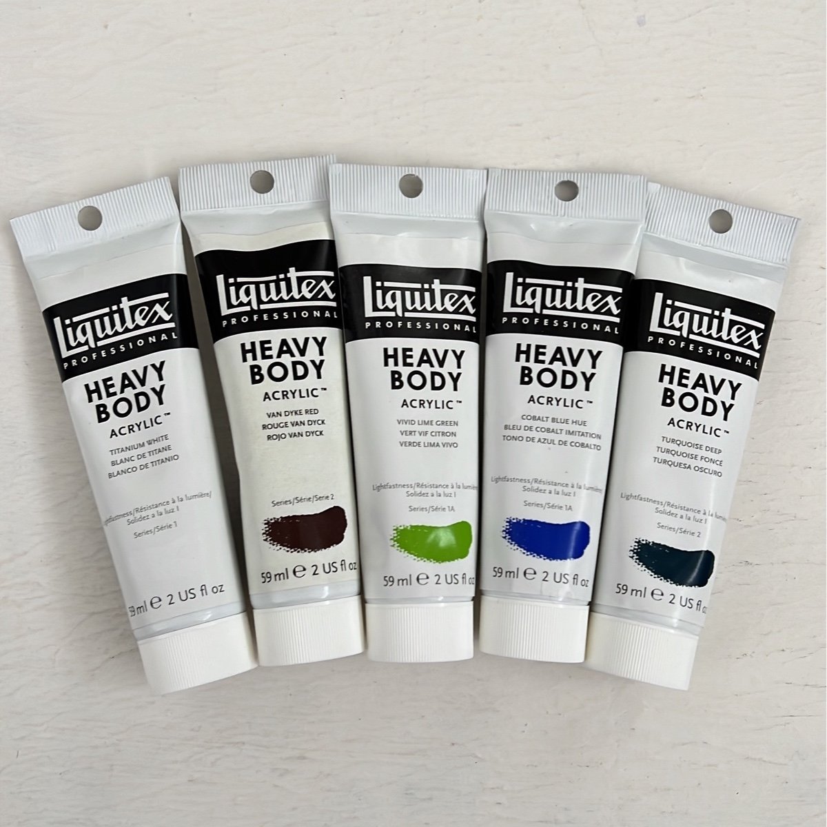 New liquitex Heavy Body Acrylic x 5