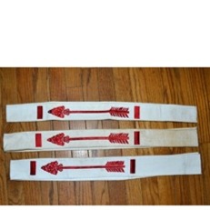 Set Of 3 Boy Scouts Order Of The Arrow Brotherhood Sashes Snap Type Uniform