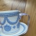 Wedgwood white with blue teacup ornament