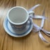 Wedgwood white with blue teacup ornament