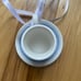 Wedgwood white with blue teacup ornament