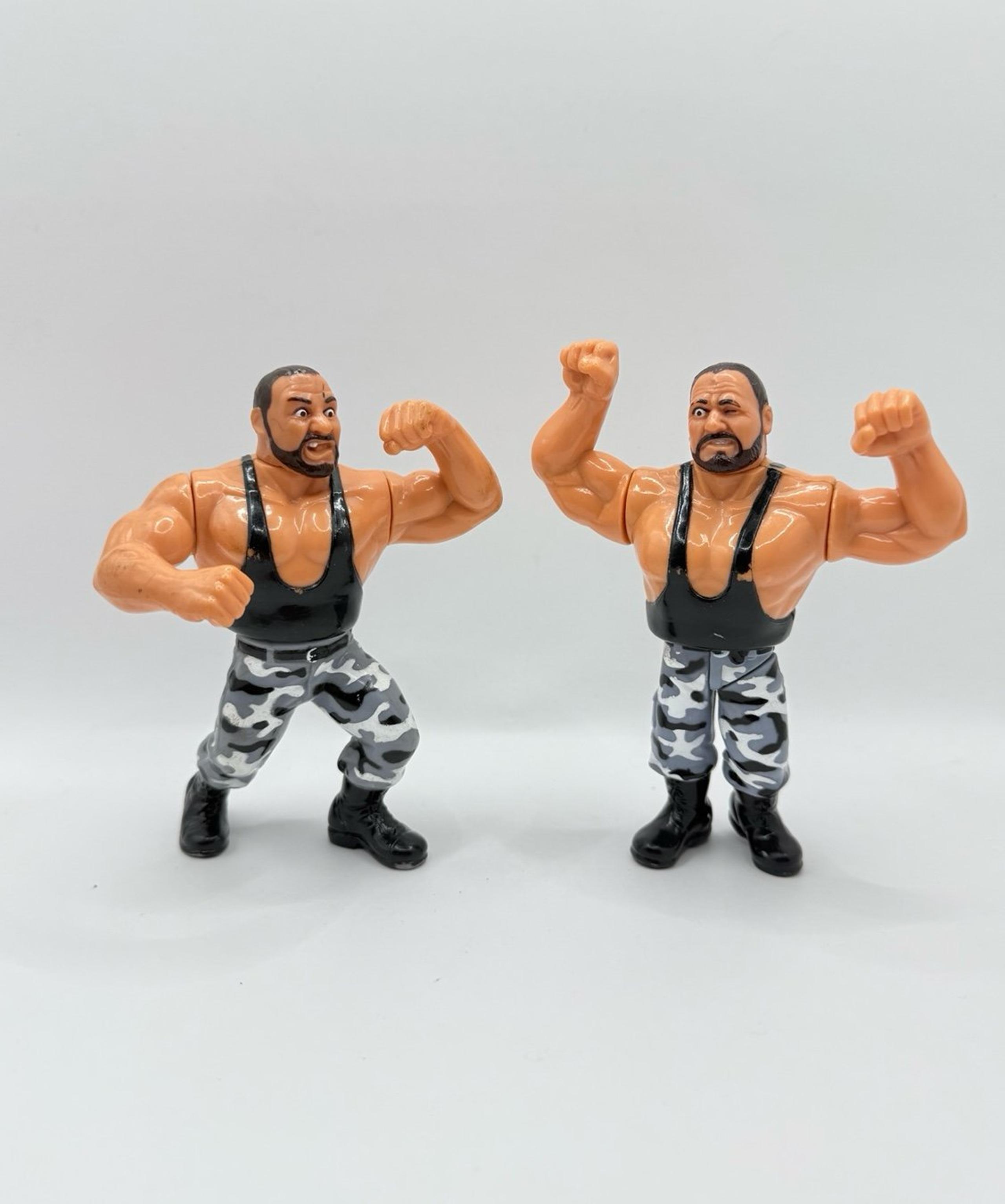 WWF WWE Bushwackers Hasbro vintage wrestling action figures lot working action