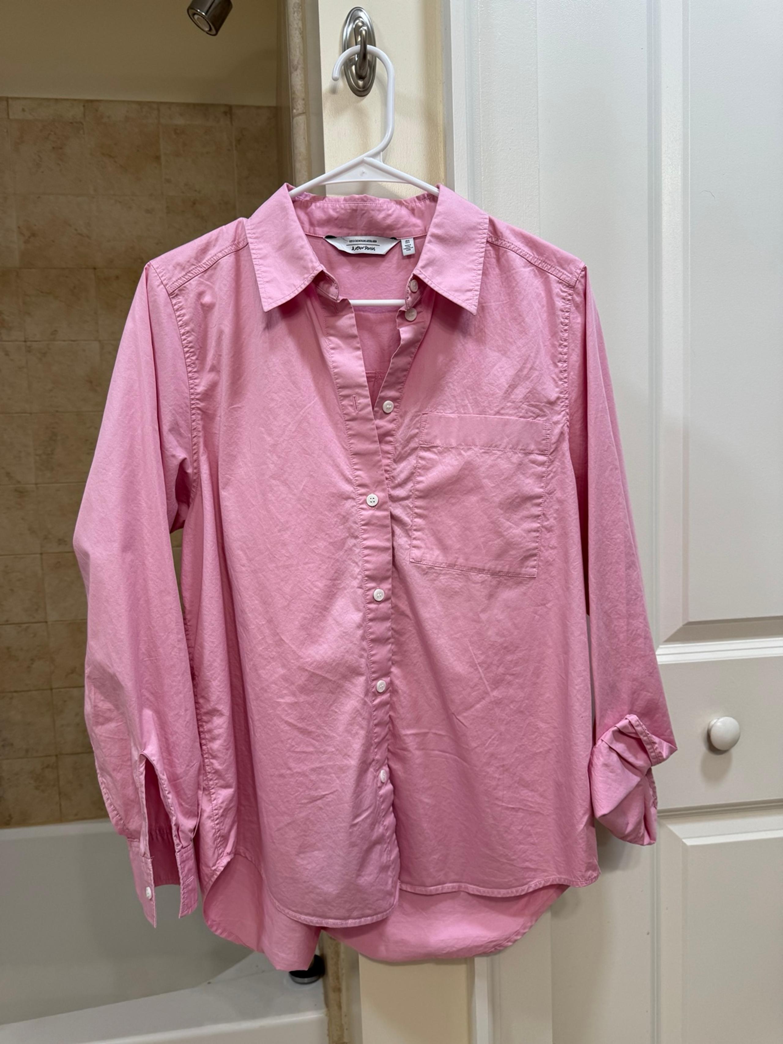 & Other Stories Pink Button Down Shirt in 6