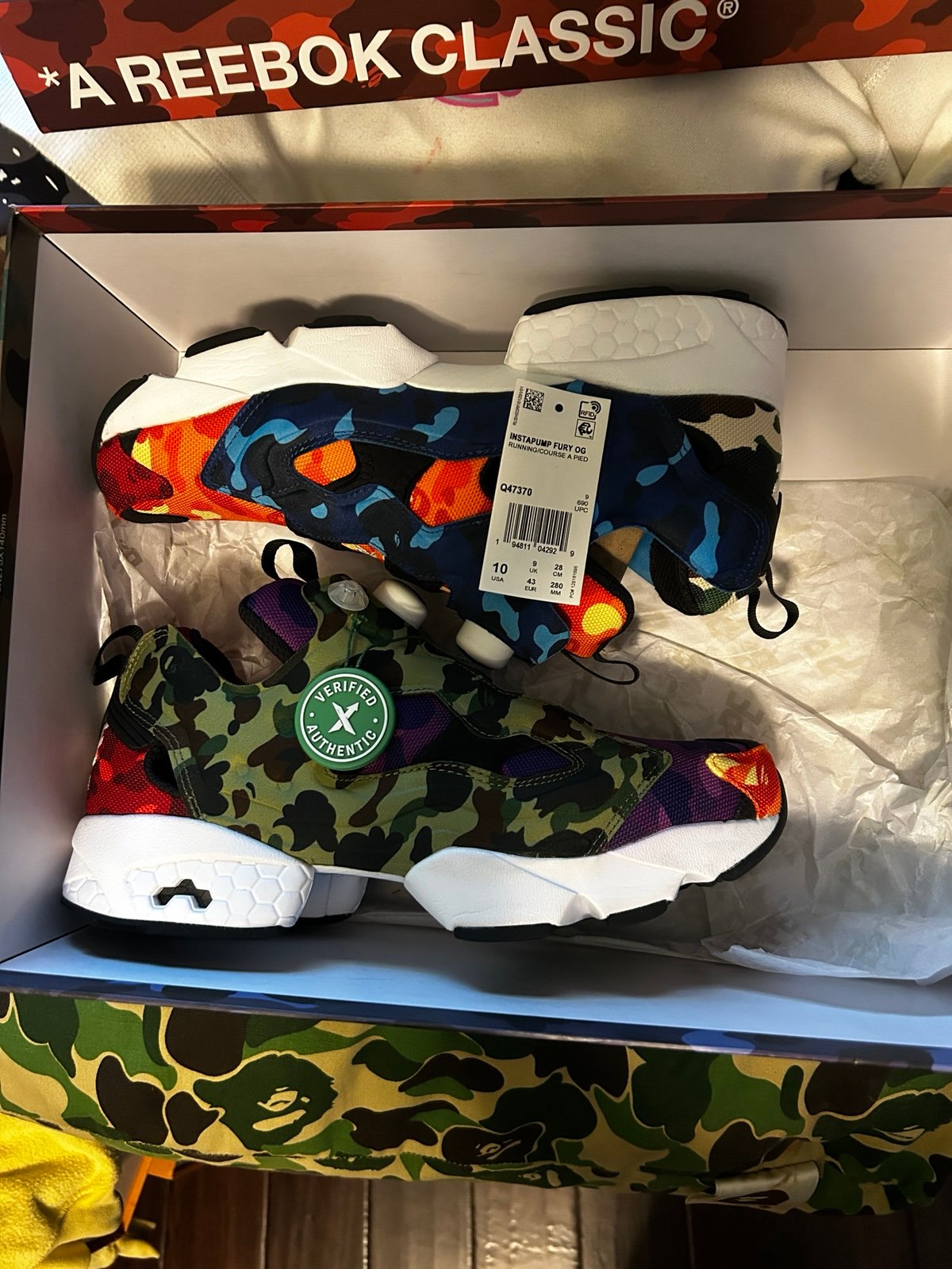 BAPE X InstaPump Fury OG 'Multi Camo'