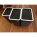 3 Pack Bathroom Trash Cans 4 Gallons 2 PCS and 3 Gallons 1 PC with Pop Up Lids