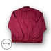 Haband Mens Full Zip Lightweight Bomber Jacket Size XX (XXL) Dark Red