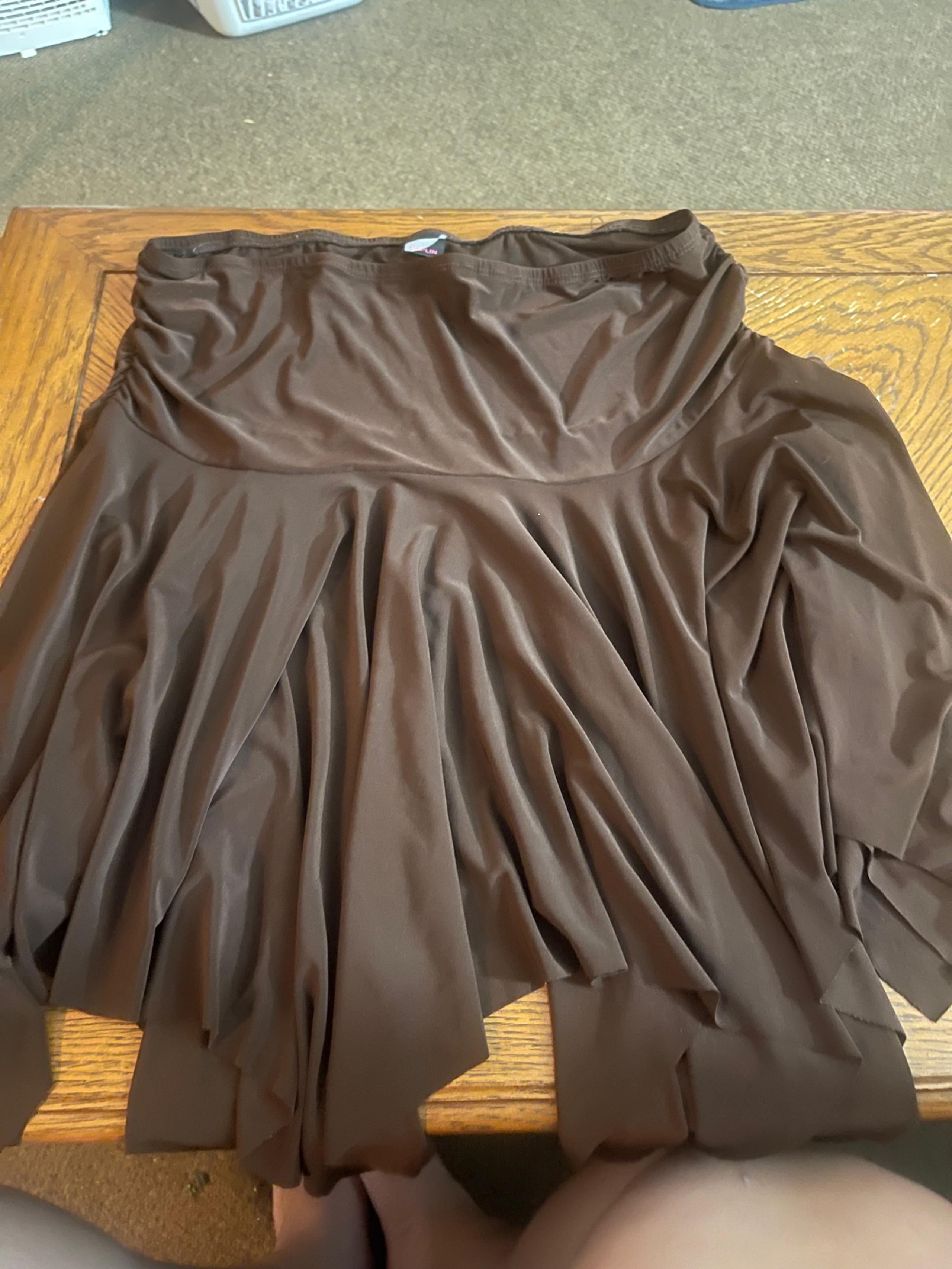 Brown neutral tube top