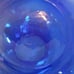 Beautiful Hazel Atlas Cobalt Blue Depression Glass Vase with Marked Bottom