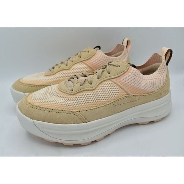 Sorel Womens Size 9.5 ONA 503 Low Knit White Peach Nova Sand Sneakers Shoes