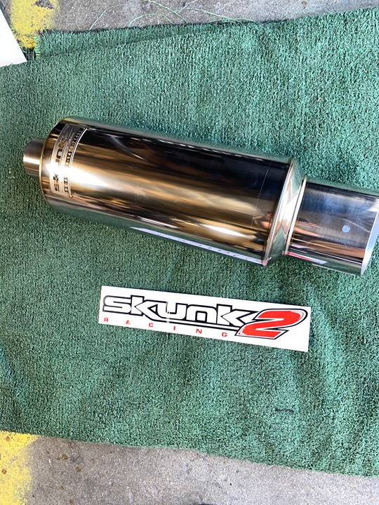 Skunk2 Universal Exhaust Muffler 60mm (2.25in.) Exhaust System Brand New
