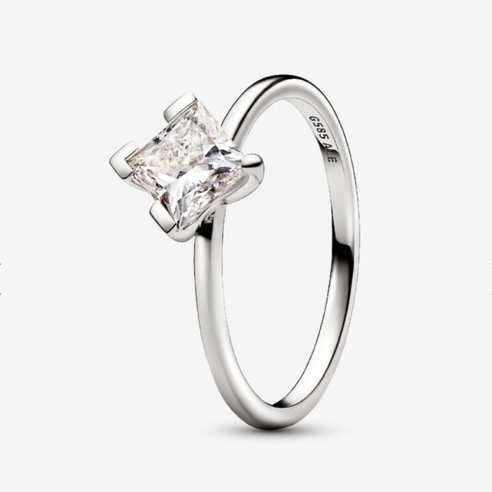 Pandora Nova 14k White Gold Lab-grown Diamond Ring